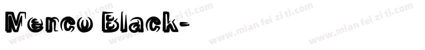 Menco Black字体转换